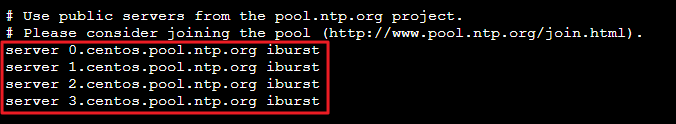 Server settings