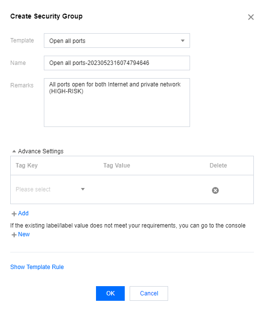 Creating Security Group - Virtual Private Cloud - Documentation Center