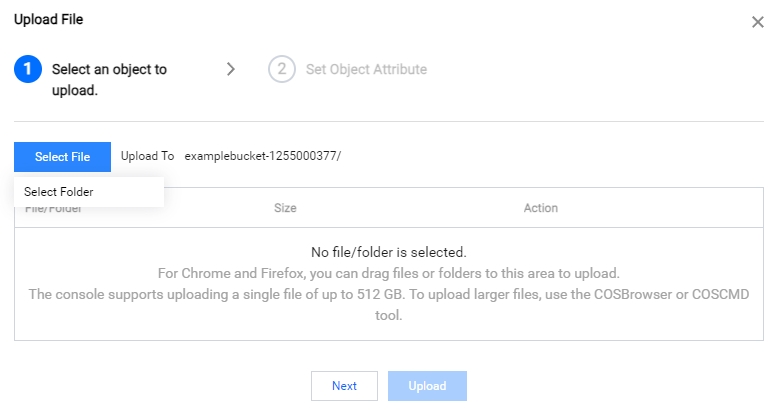 Uploading an Object - Cloud Object Storage - Documentation Center