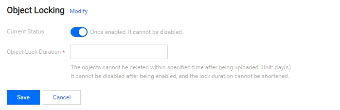 Setting Object Lock - Cloud Object Storage - Documentation Center