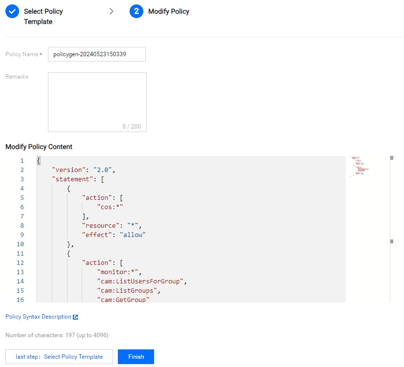 Authorizing a Sub-account to Access COS - Cloud Object Storage ...